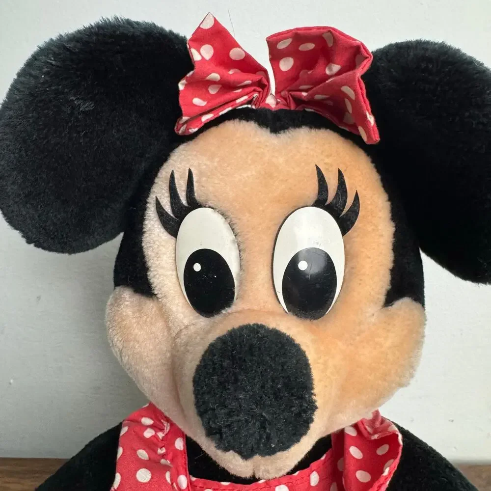 Vtg Disneyland Walt‎ Disney Sitting Minnie Mouse Plush Stuffed Animal Toy